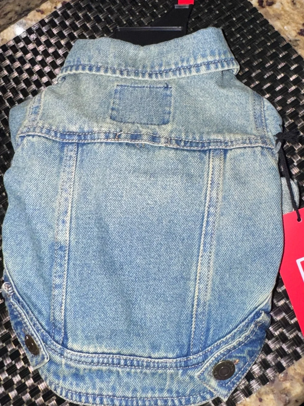 Denim Dog Jacket - Light Blue Puppy Jean Coat
